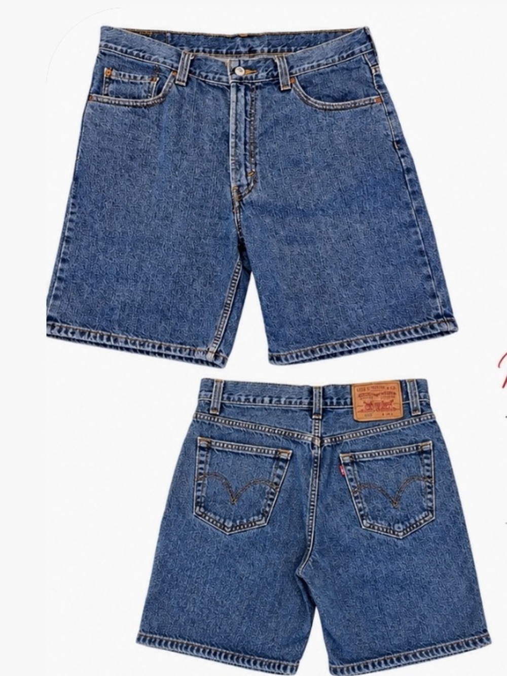 Levi's Men's 550 Blue Denim Shorts